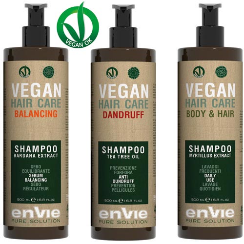 VEGAN HAIR CARE - BALANCING - DUNDRUFF - BODY&HAIR ENVIE การรักษา  การดูแลเส้นผม
