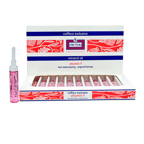 FIALE STRUTTURA MINERAL OIL VITAMINA F 10 fiale 12ml Struttura Professional 트리트먼트  헤어 케어