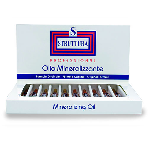 FIALE STRUTTURA OLIO MINERALIZZANTE 10 fiale 12ml Struttura Professional 트리트먼트  헤어 케어