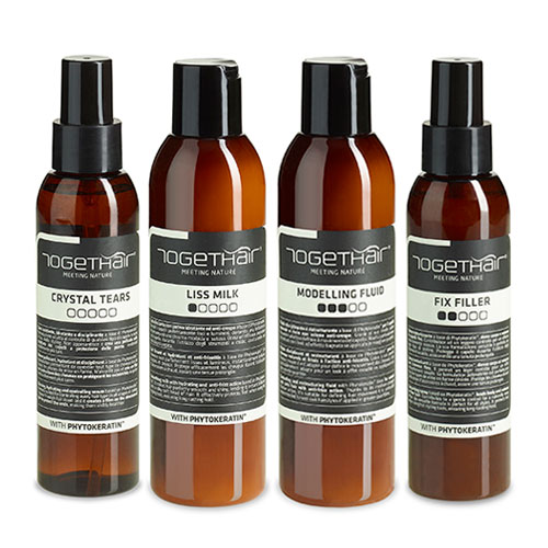 CRYSTAL TEARS - FIX FILLER - MODELLING FLUID - LISS MILK TOGETHAIR Gel dan selesai rambut