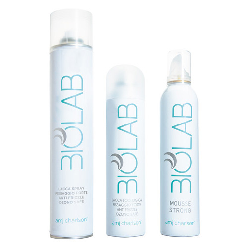 BIOLAB Lacca Spray e Mousse Strong BIOLAB Włosy żel i wykończenie