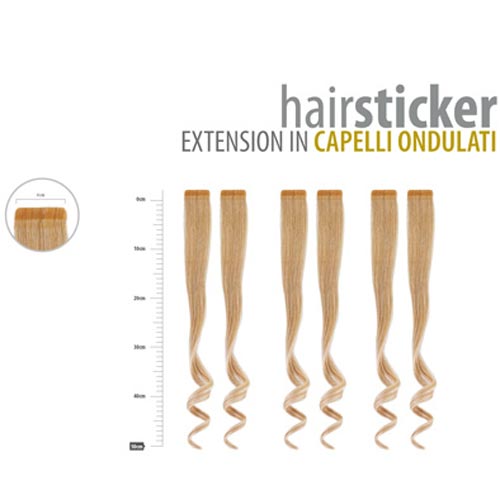 HAIRSTICKER: ERWEITERUNG IN WELLIGES HAAR DIBIASE HAIR Erweiterung für Haar
